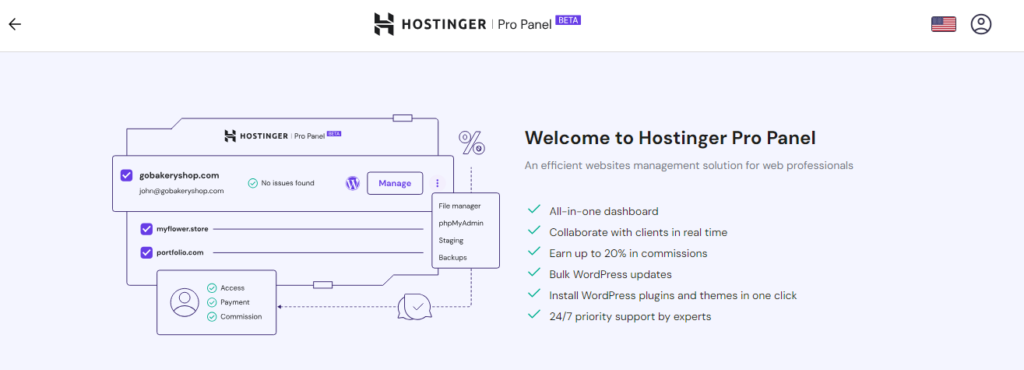 Hostinger hPanel Pro