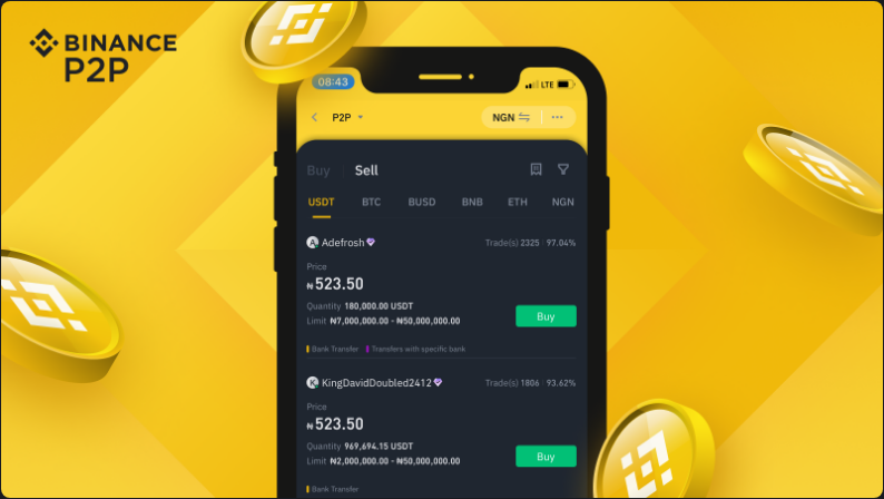 Binance: p2p on Mobile App